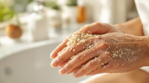 gommage pour les mains