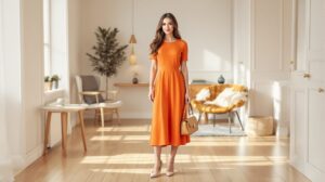 quelles chaussures avec robe orange