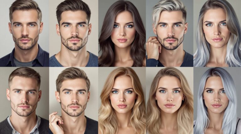 couleur de cheveux pour les yeux bleus