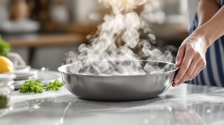 enlever odeur poisson poêle