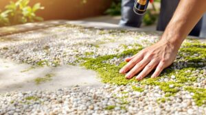 nettoyer dalle gravillonnée