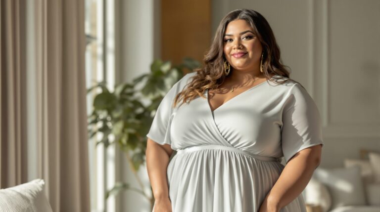 robe trapeze pour femme ronde