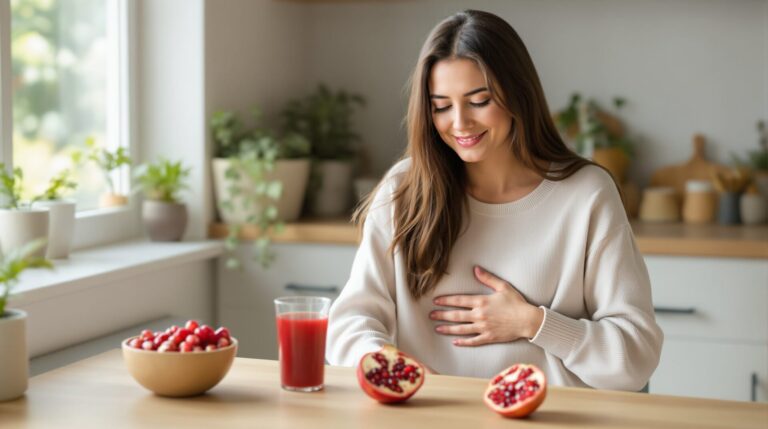 bienfait de la grenade sur l'estomac