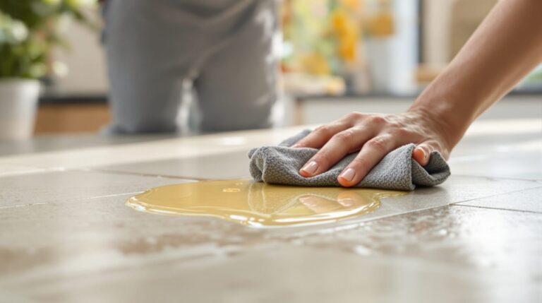 huile de lin pour carrelage poreux