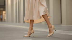 quelle chaussure avec robe mi-longue