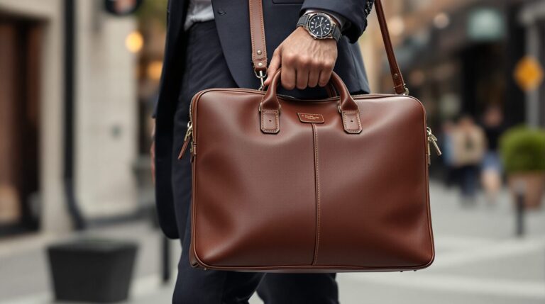 cartable en cuir homme