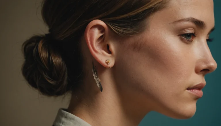 Tatouage discret derrière l’oreille : symboles féminins révélés et impactés