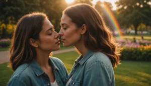 bisous arc en ciel adulte