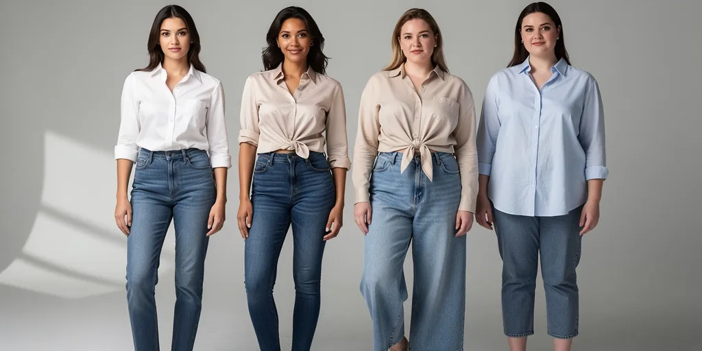 comment porter une chemise avec un jean femme