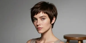 hyper stylée coupe courte femme moderne