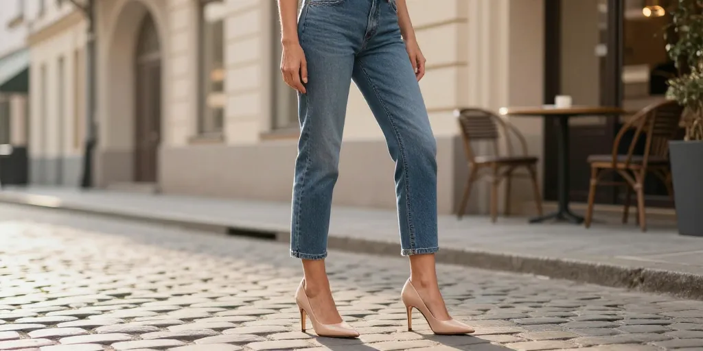 quelle chaussure avec jean mom