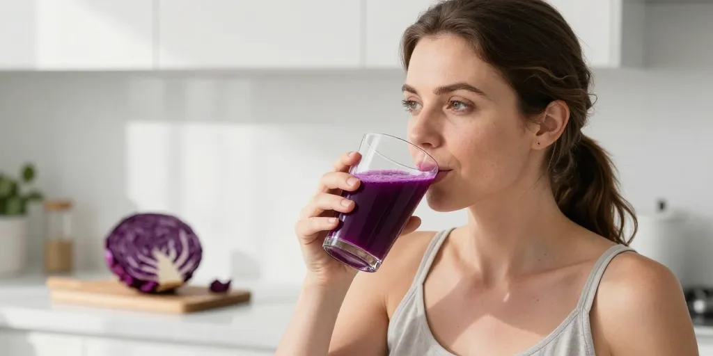 bienfaits du jus de chou rouge