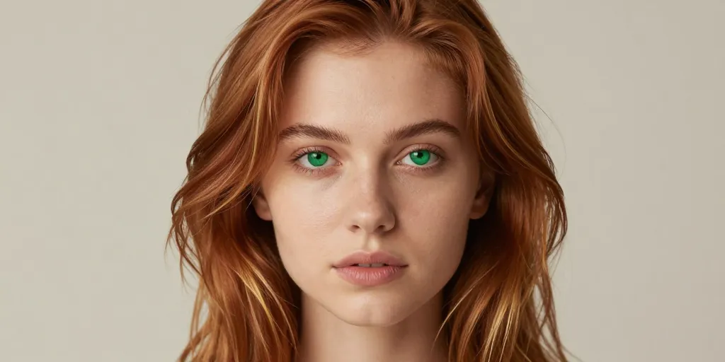 couleur de cheveux pour peau claire et yeux vert