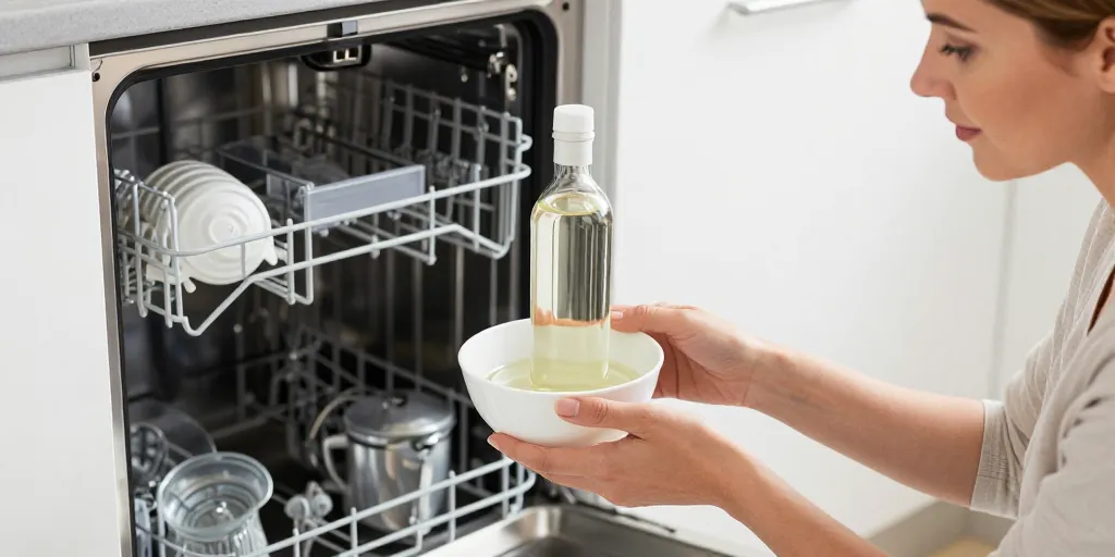 comment nettoyer le lave vaisselle avec du vinaigre blanc