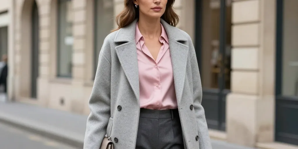 rose et gris vetement