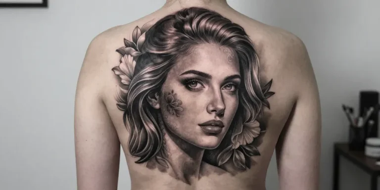 tatouage dos femme